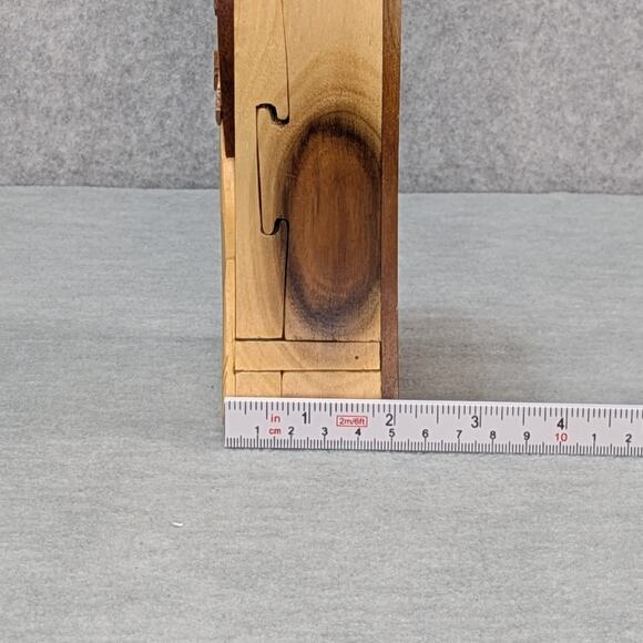 Carver Dan's Handmade Wood Angel Puzzle Jewelry Trinket Box Made in Vietnam - Picture 11 of 13